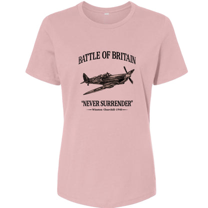Battle of Britain Never Surrender Women's T-Shirt