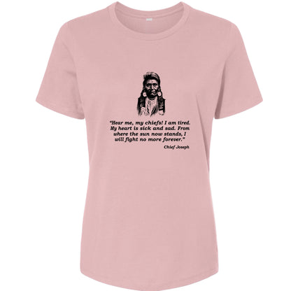 Chief Joseph Fight No More Women's T-Shirt