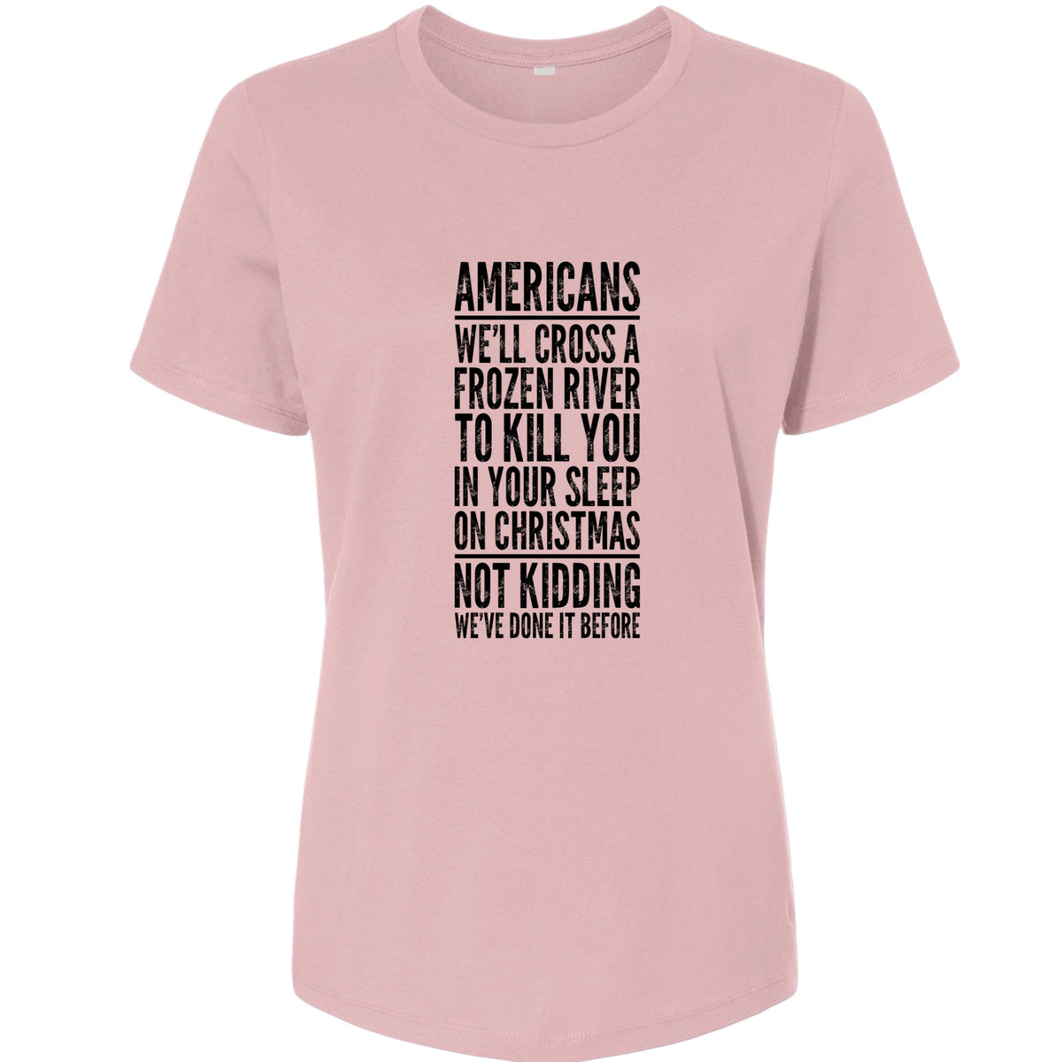 Cross A River On Xmas Women's T-Shirt