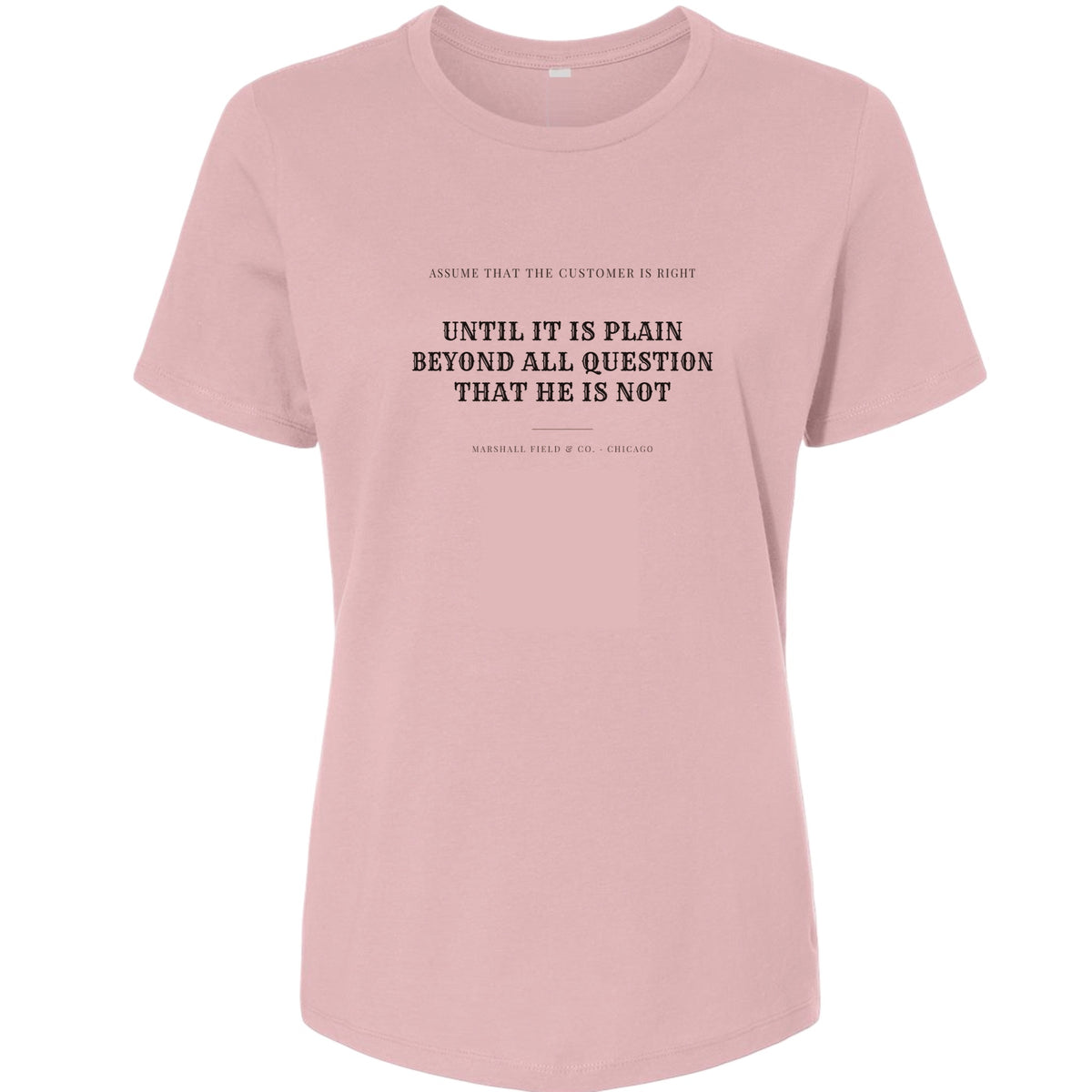 Customer Is Always Right Until Women's T-Shirt