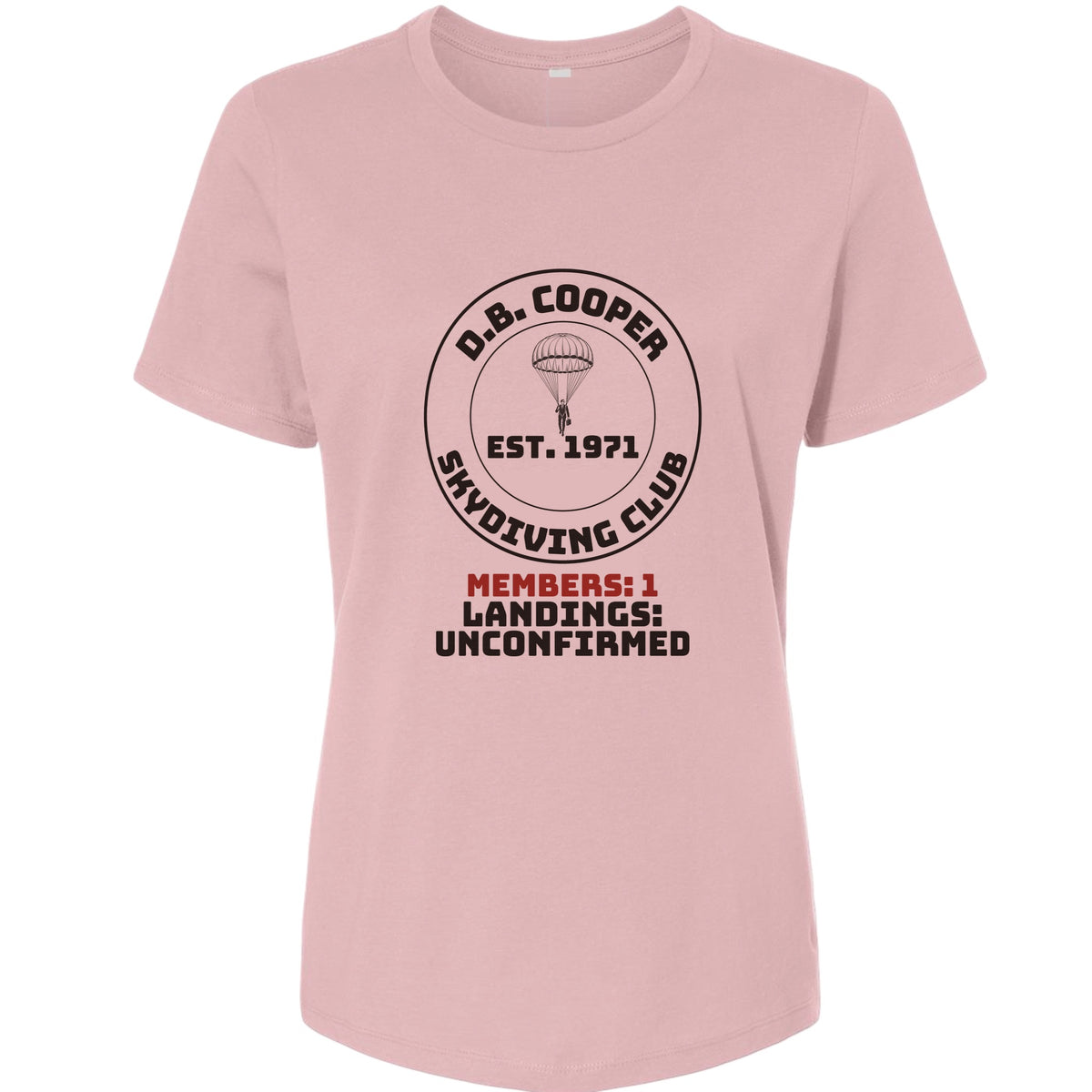 DB Cooper Skydiving Club Women's T-Shirt