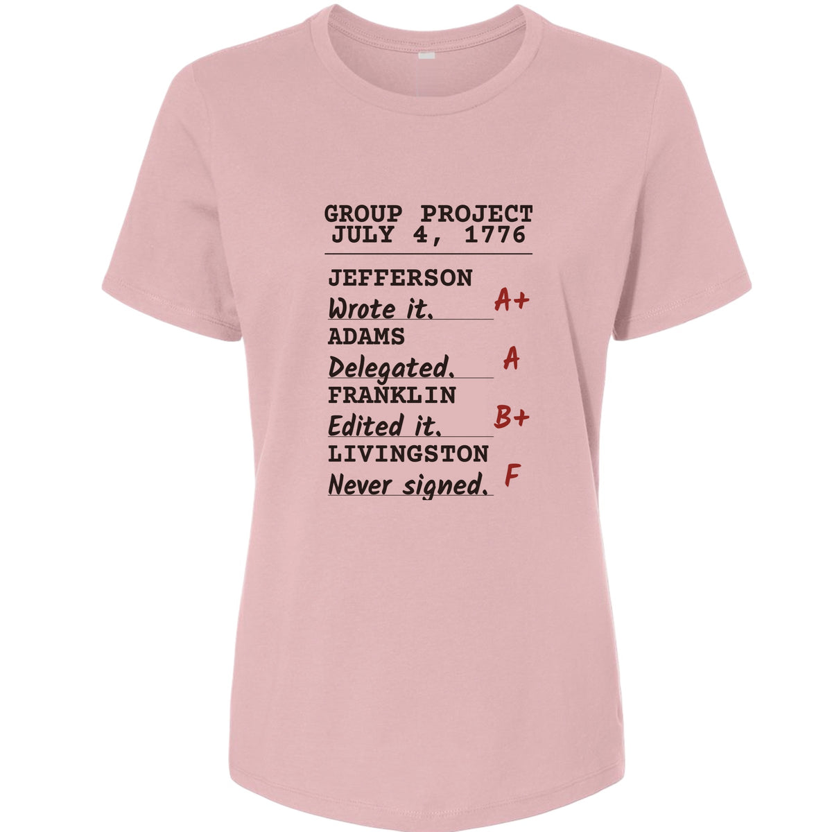 Declaration Of Independence Group Project Women's T-Shirt