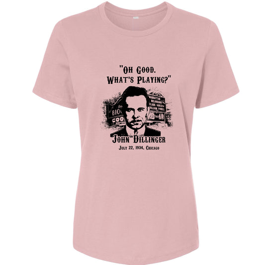 John Dillinger Let's Go To Movies Women's T-Shirt