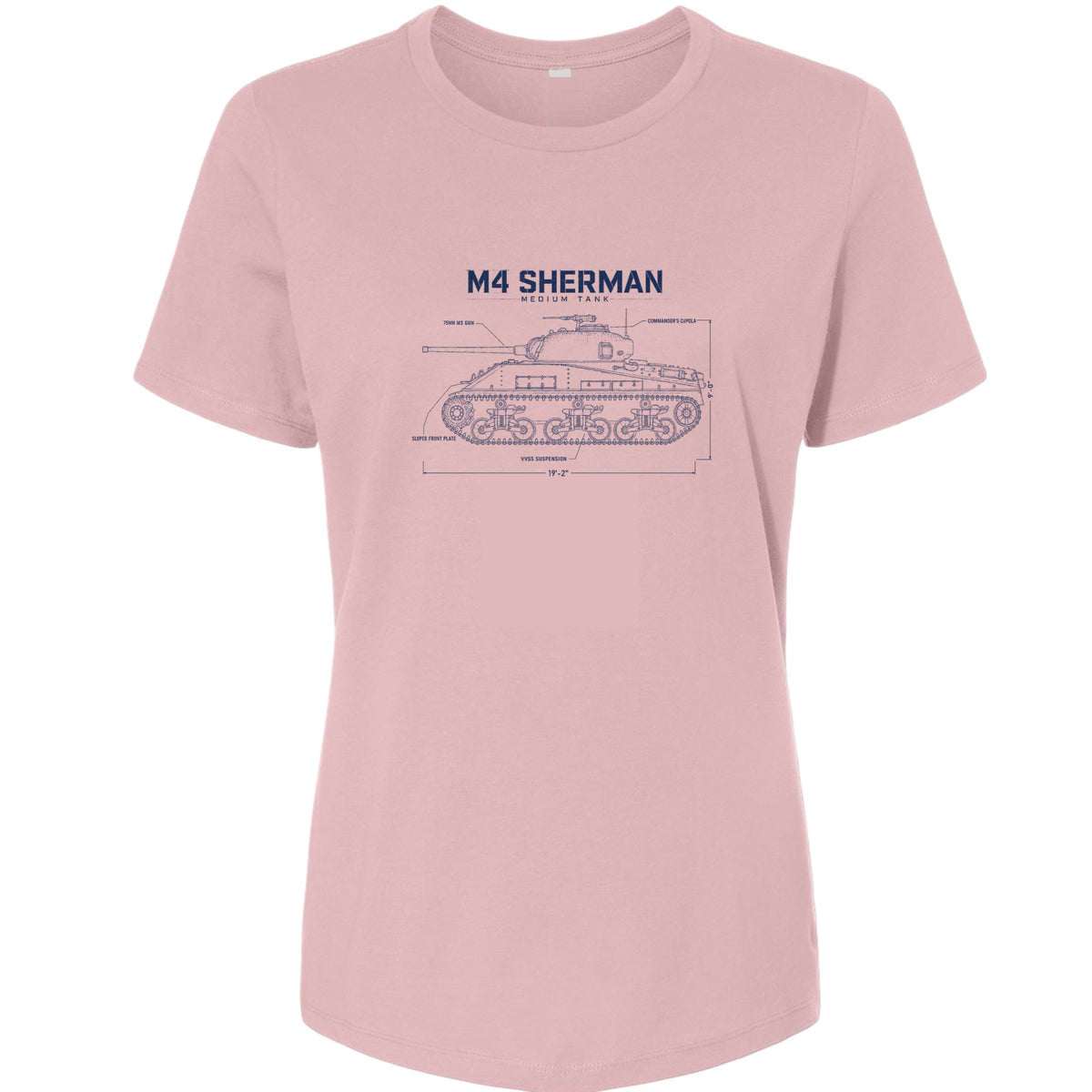 M4 Sherman Blueprint Women's T-Shirt