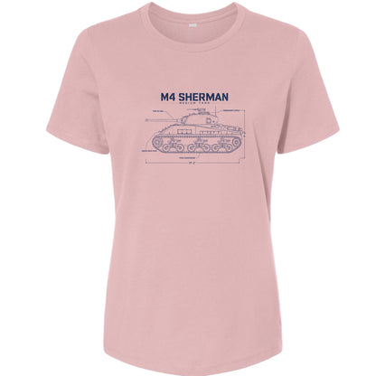 M4 Sherman Blueprint Women's T-Shirt