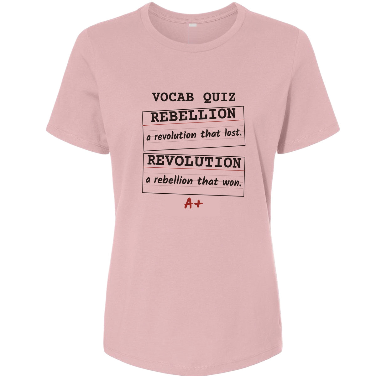 Rebellion Vs Revolution Flash Cards Women's T-Shirt