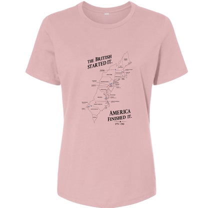 Revolutionary War Map Women's T-Shirt