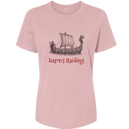Seasons Raidings Viking Christmas Women's T-Shirt