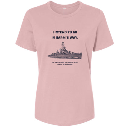 USS Johnston In Harms Way Women's T-Shirt