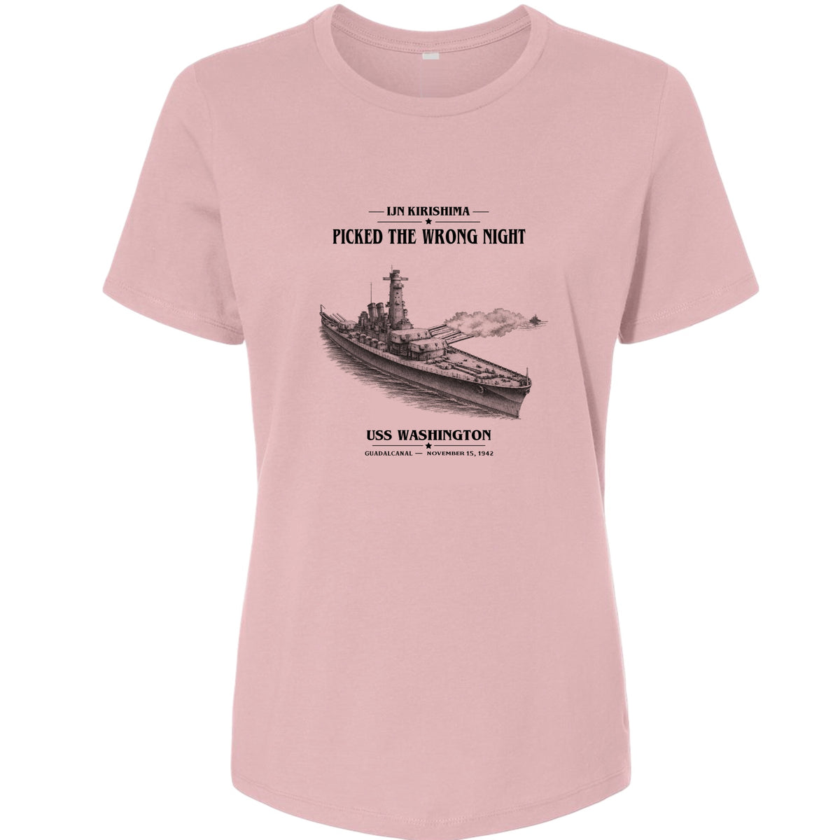 USS Washington at Guadalcanal Women's T-Shirt
