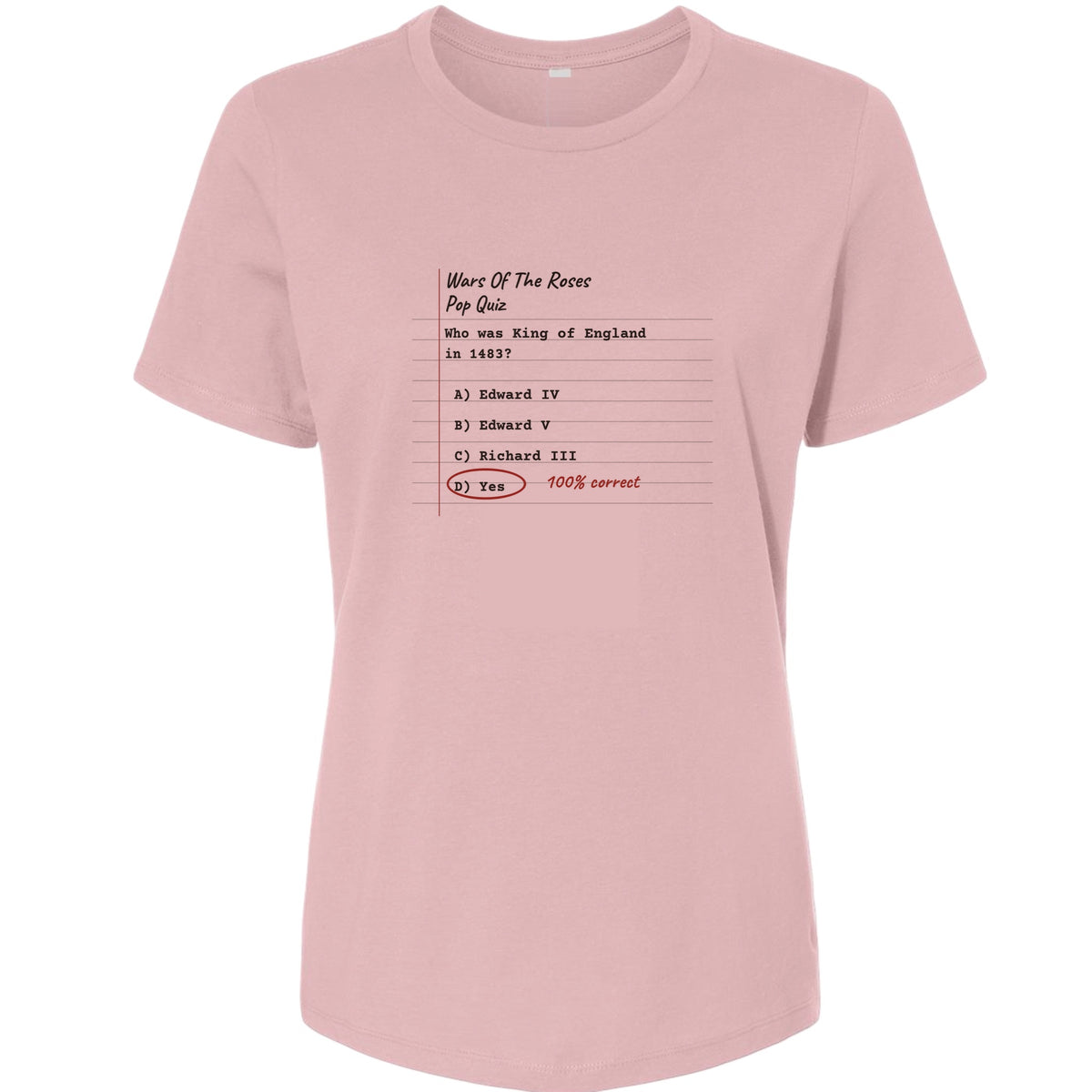 Wars Of The Roses Pop Quiz Women's T-Shirt