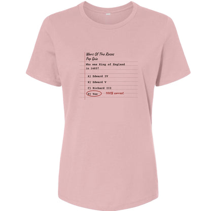 Wars Of The Roses Pop Quiz Women's T-Shirt