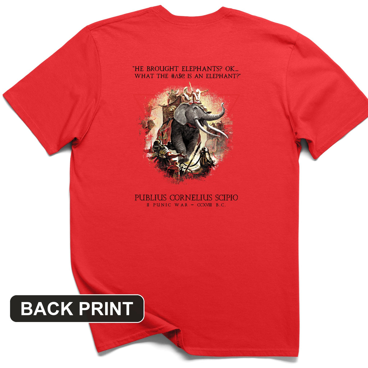 Hannibal Elephants Back Print T-Shirt