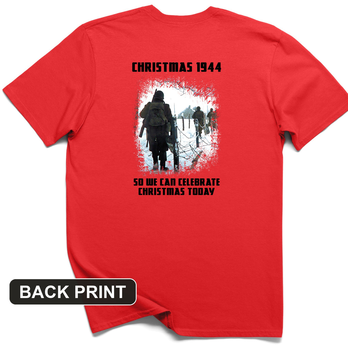Christmas 1944 Back Print T-Shirt