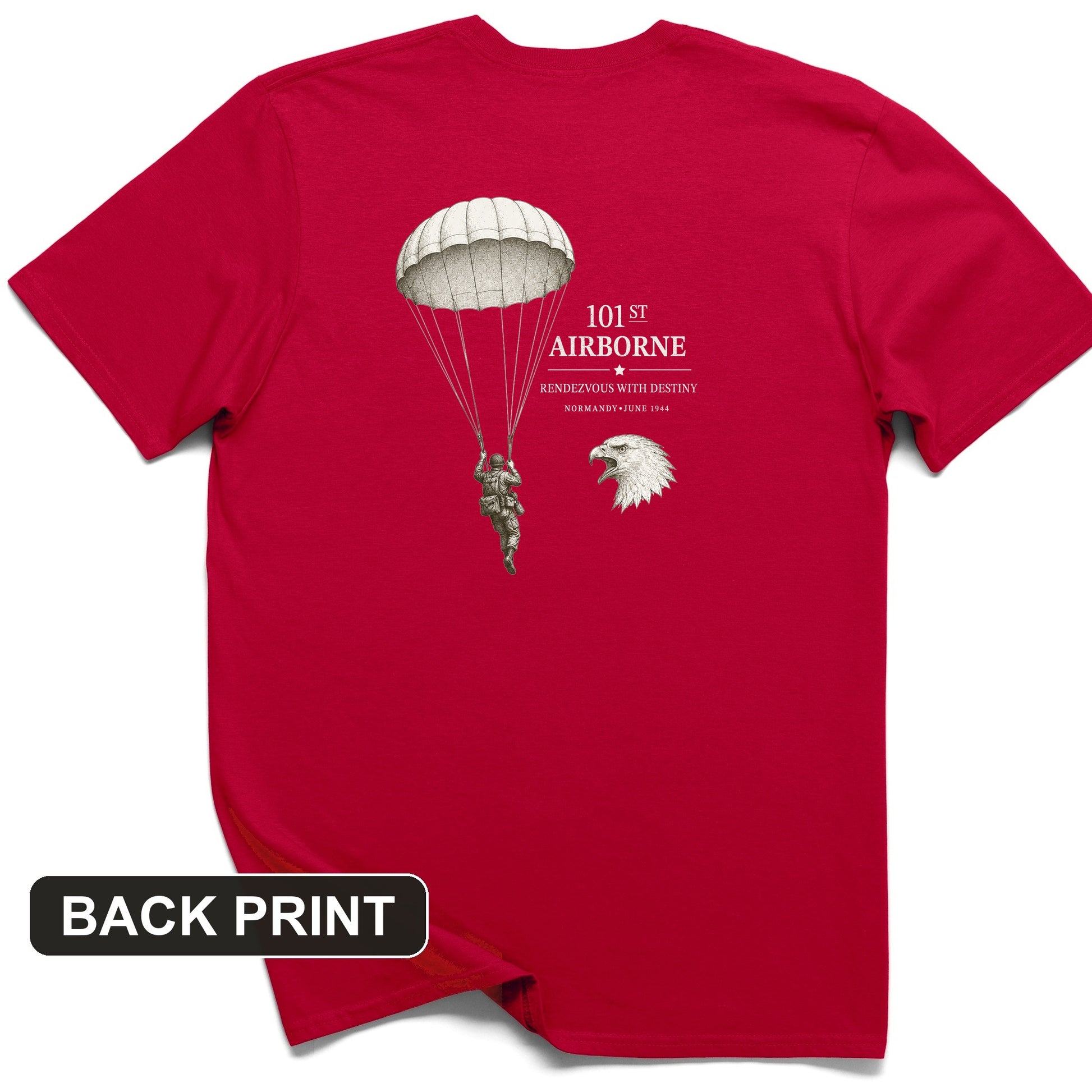 101st Airborne Back Print T-Shirt