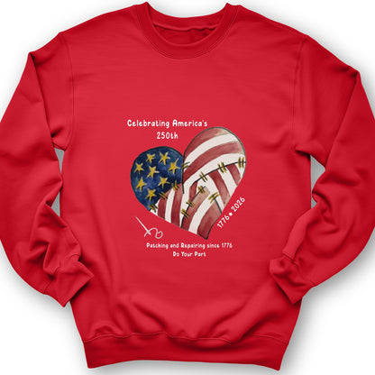 250th Heart Sweatshirt