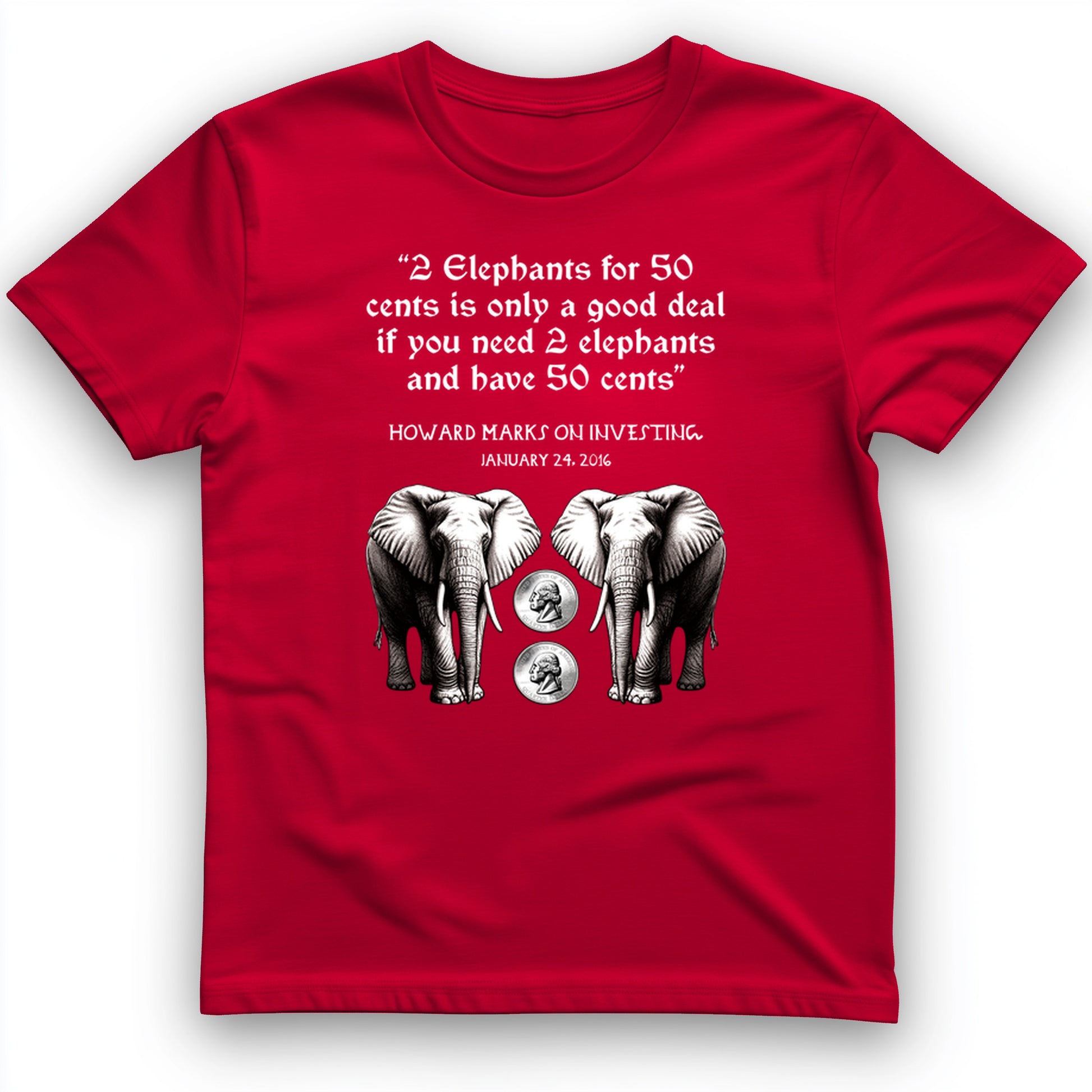 2 Elephants for 50 Cents T-Shirt