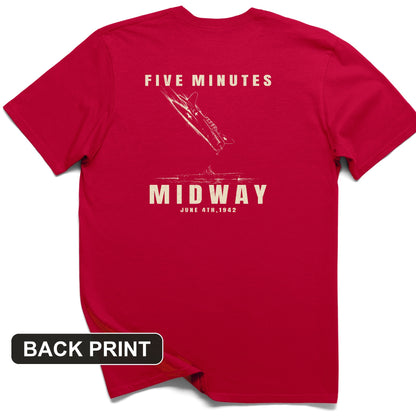 5 Minutes Midway Back Print T-Shirt