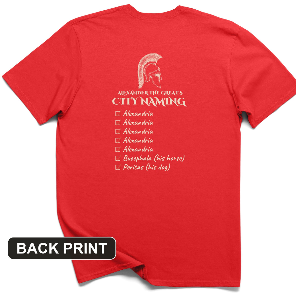 Alexander City Naming Back Print T-Shirt