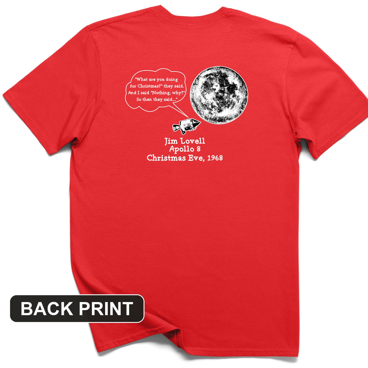 Apollo 8 Back Print T-Shirt