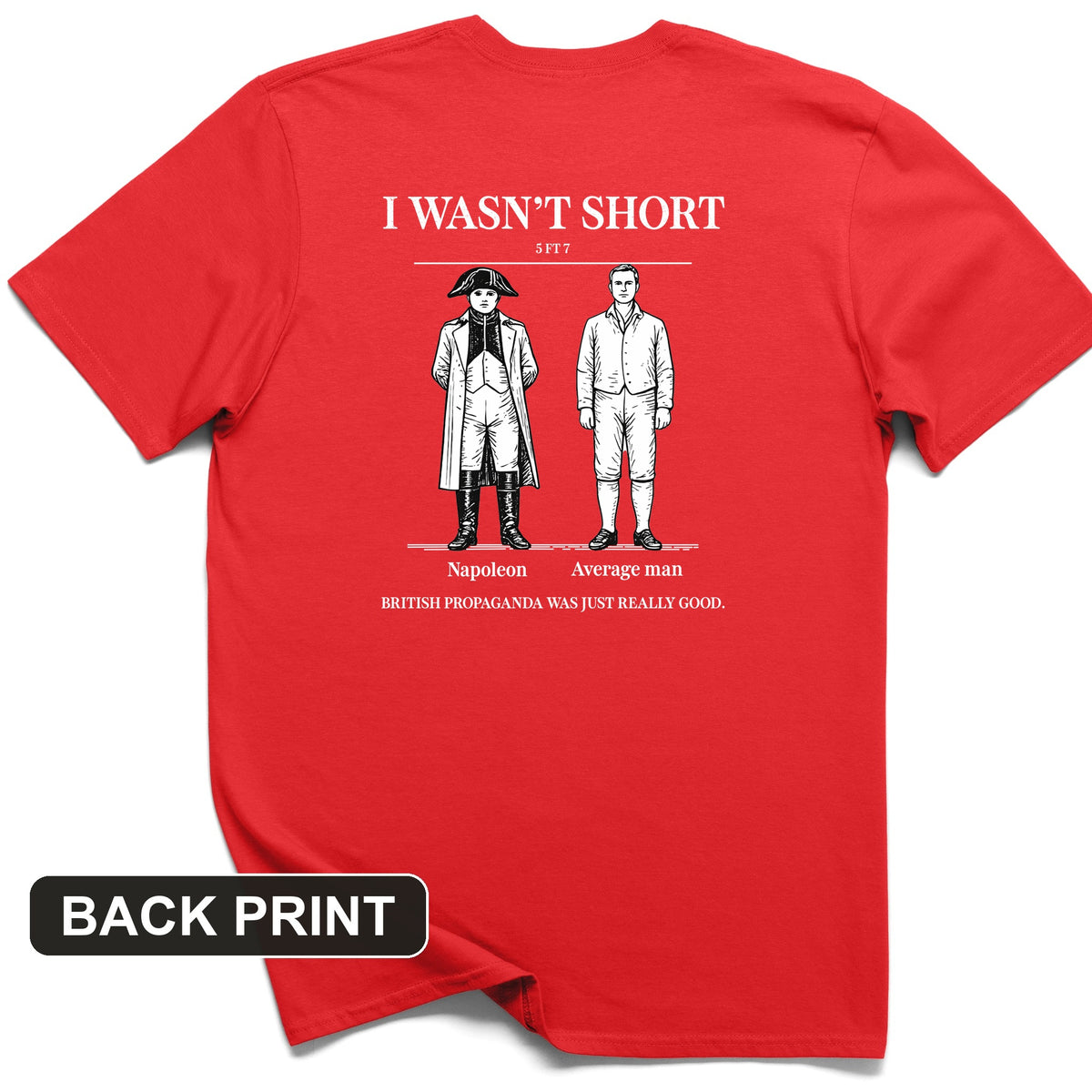 Average Height Back Print T-Shirt