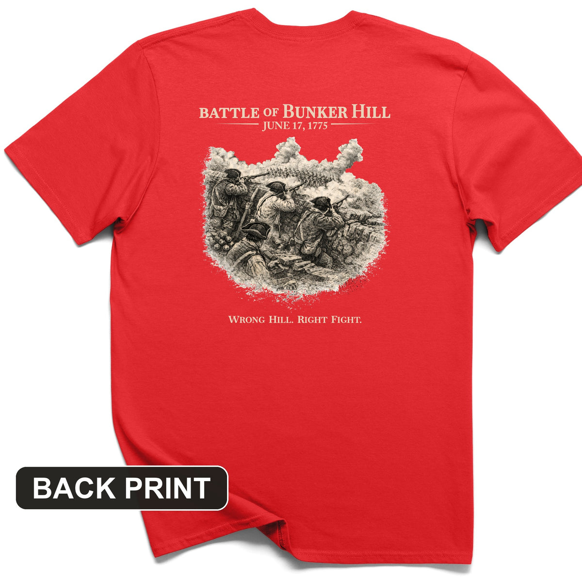 Bunker Hill Back Print T-Shirt