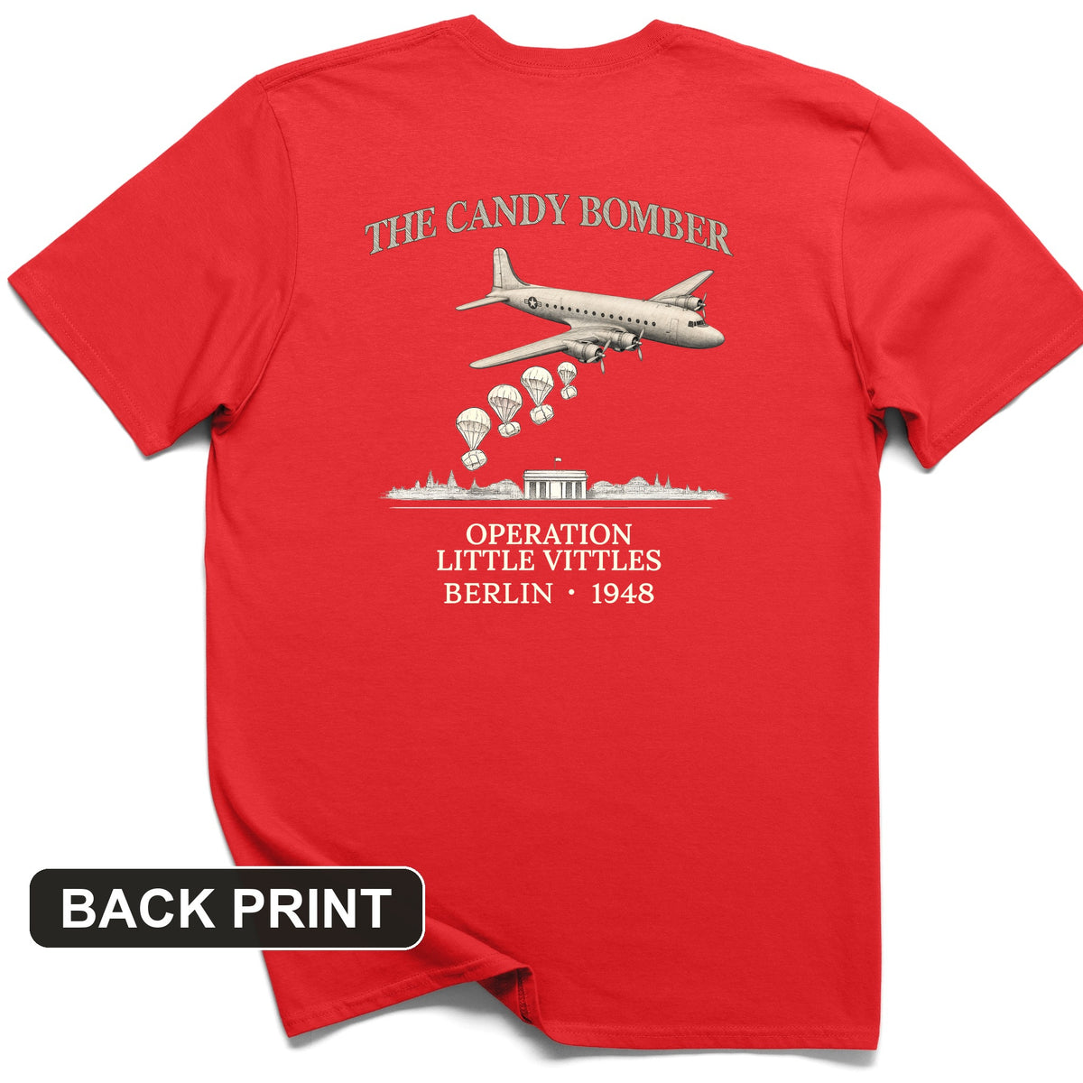 Candy Bomber Back Print T-Shirt