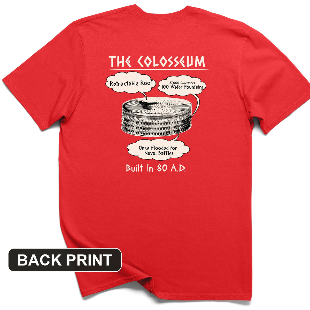 Colosseum Back Print T-Shirt