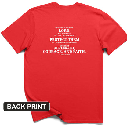 DDay Prayer Back Print T-Shirt