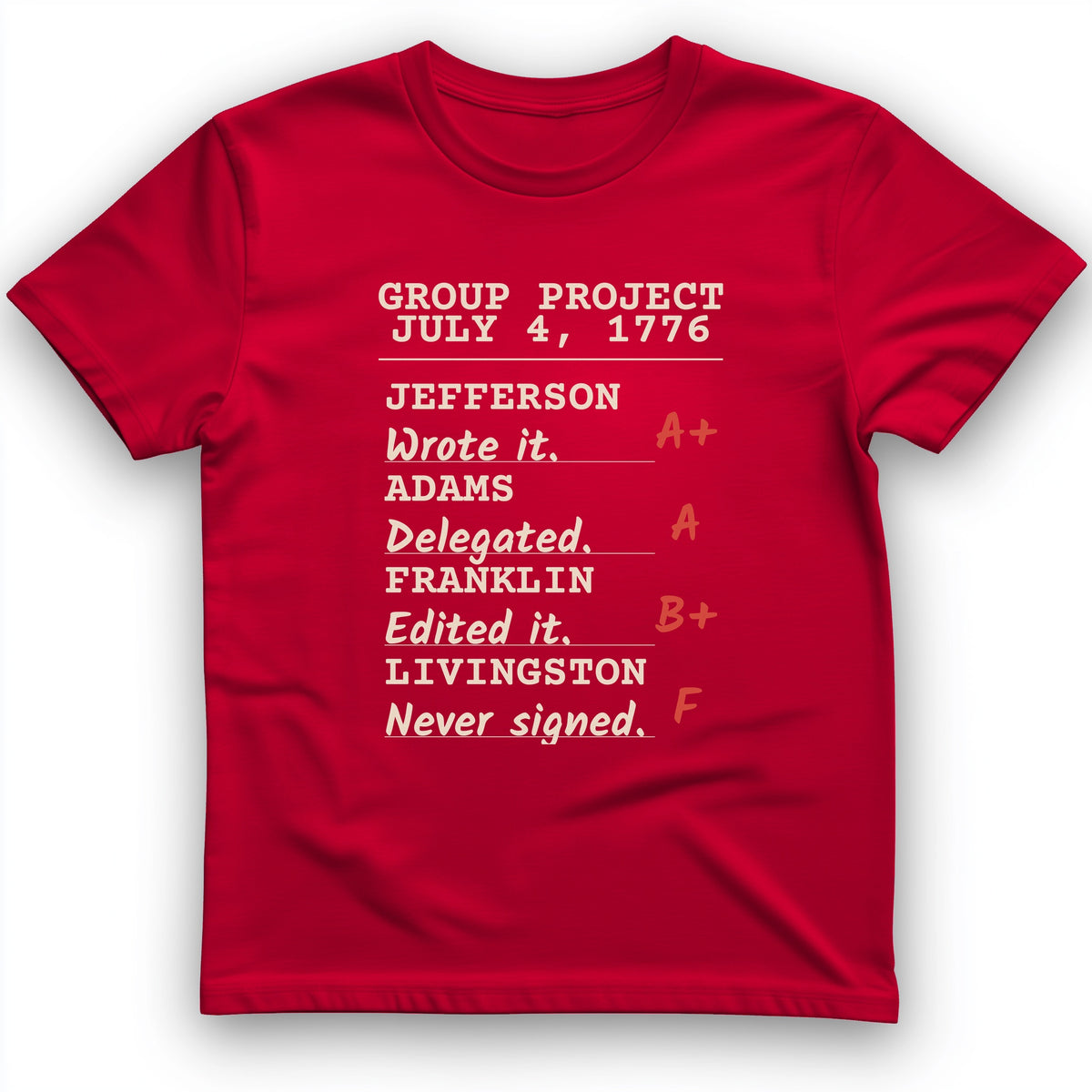 Declaration Of Independence Group Project T-Shirt
