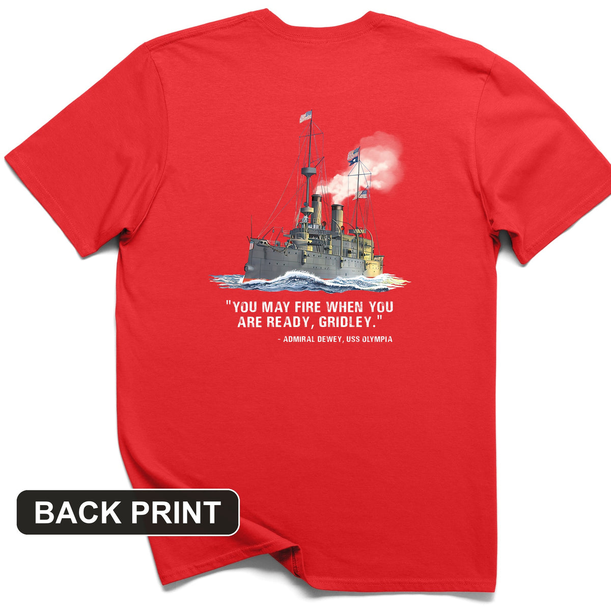 Fire When Ready Back Print T-Shirt