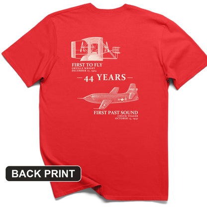 First To Fly - First Past Sound Back Print T-Shirt