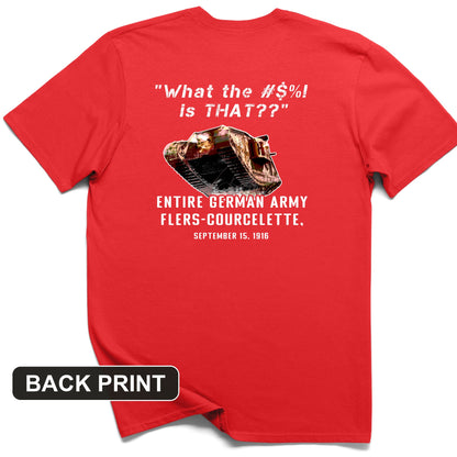 Flers-Courcelette 1916 Back Print T-Shirt