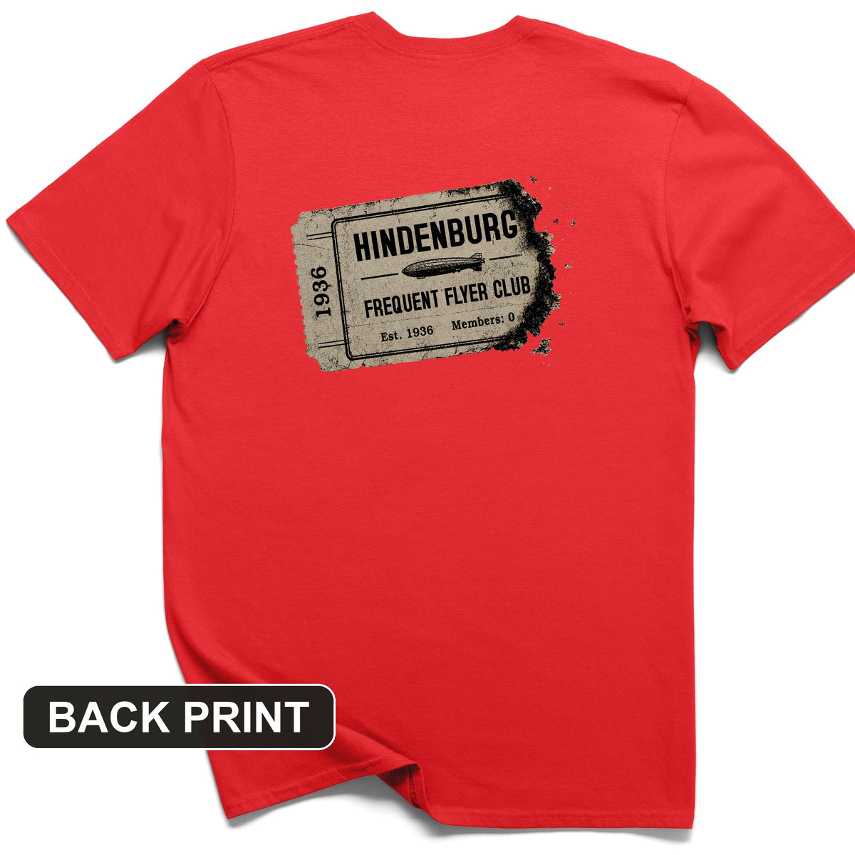 Hindenburg Back Print T-Shirt