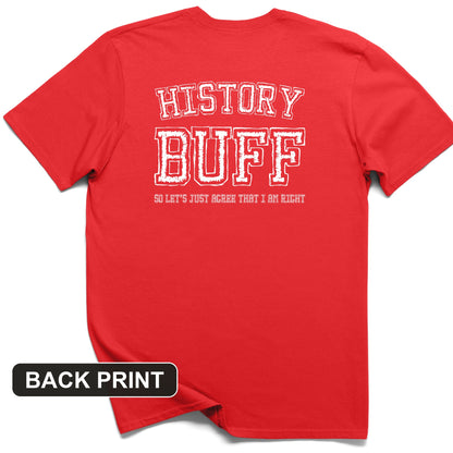 History Buff Back Print T-Shirt