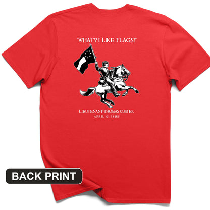 I Like Flags Back Print T-Shirt
