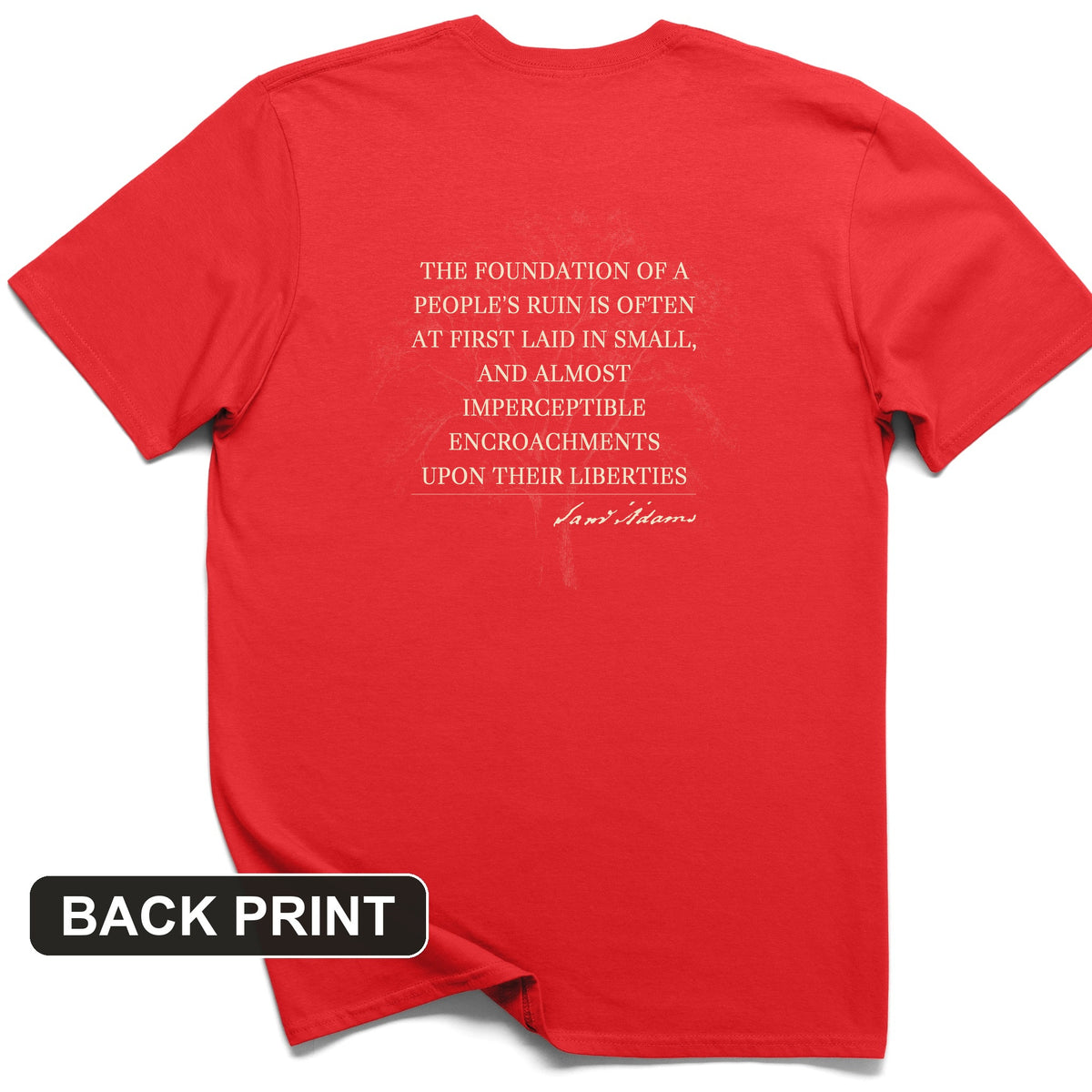 Imperceptible Encroachments Back Print T-Shirt
