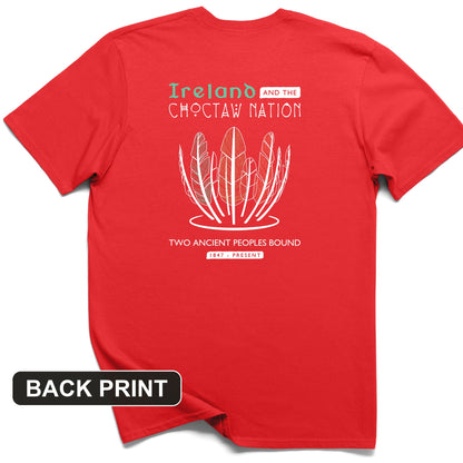 Irish-Choctaw Friendship Back Print T-Shirt