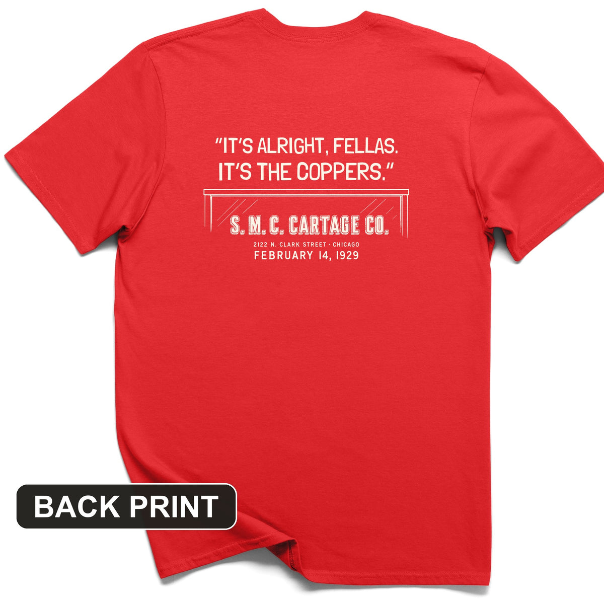 It's The Coppers Back Print T-Shirt