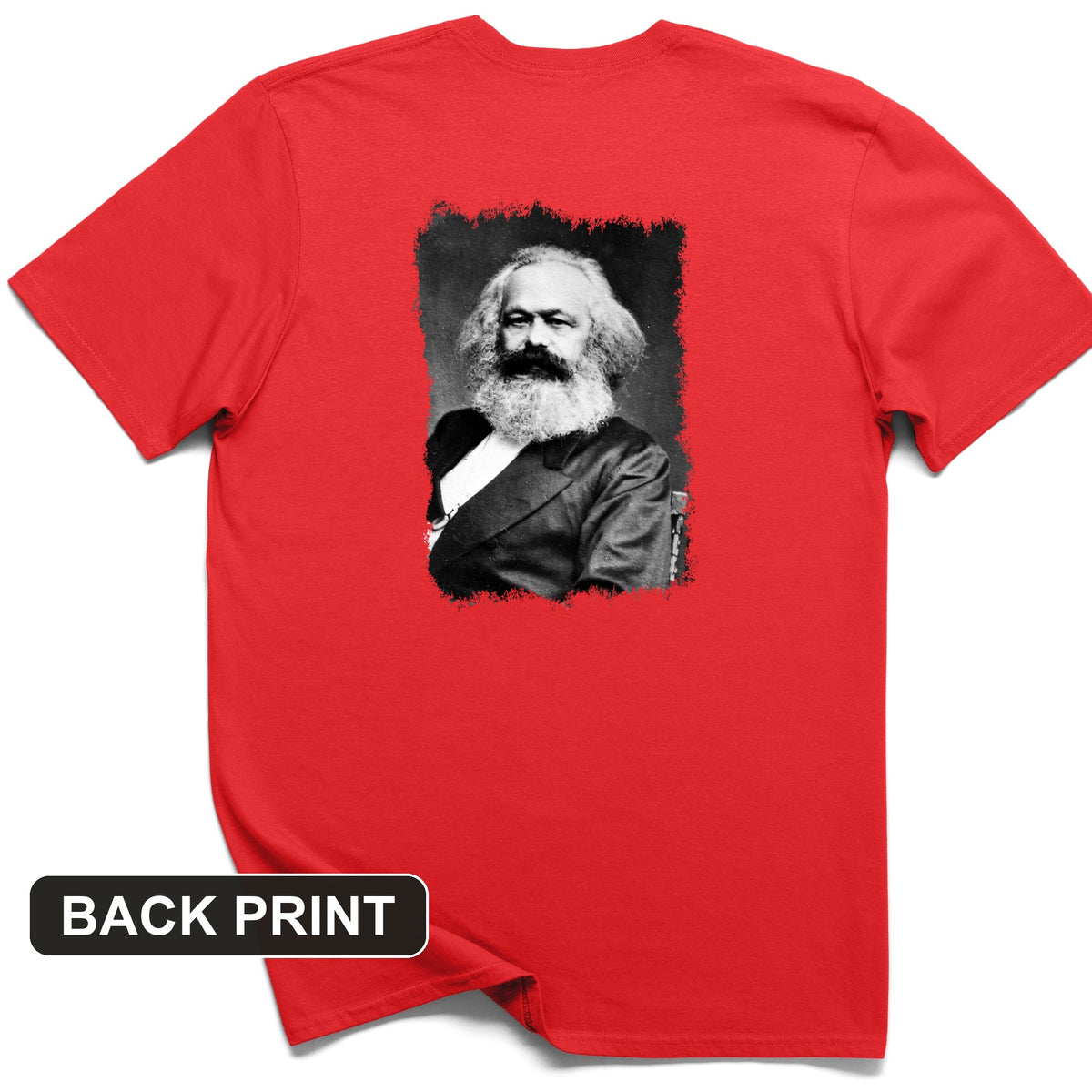 Karl Marx Back Print T-Shirt