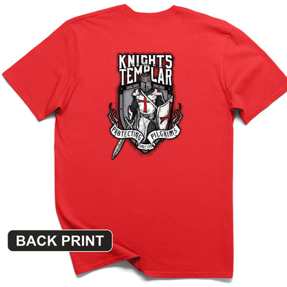 Knights Templar Back Print T-Shirt