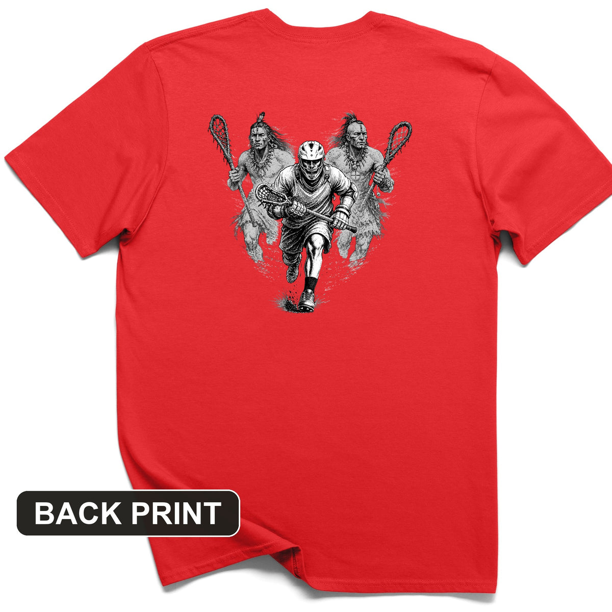 Lacrosse Back Print T-Shirt