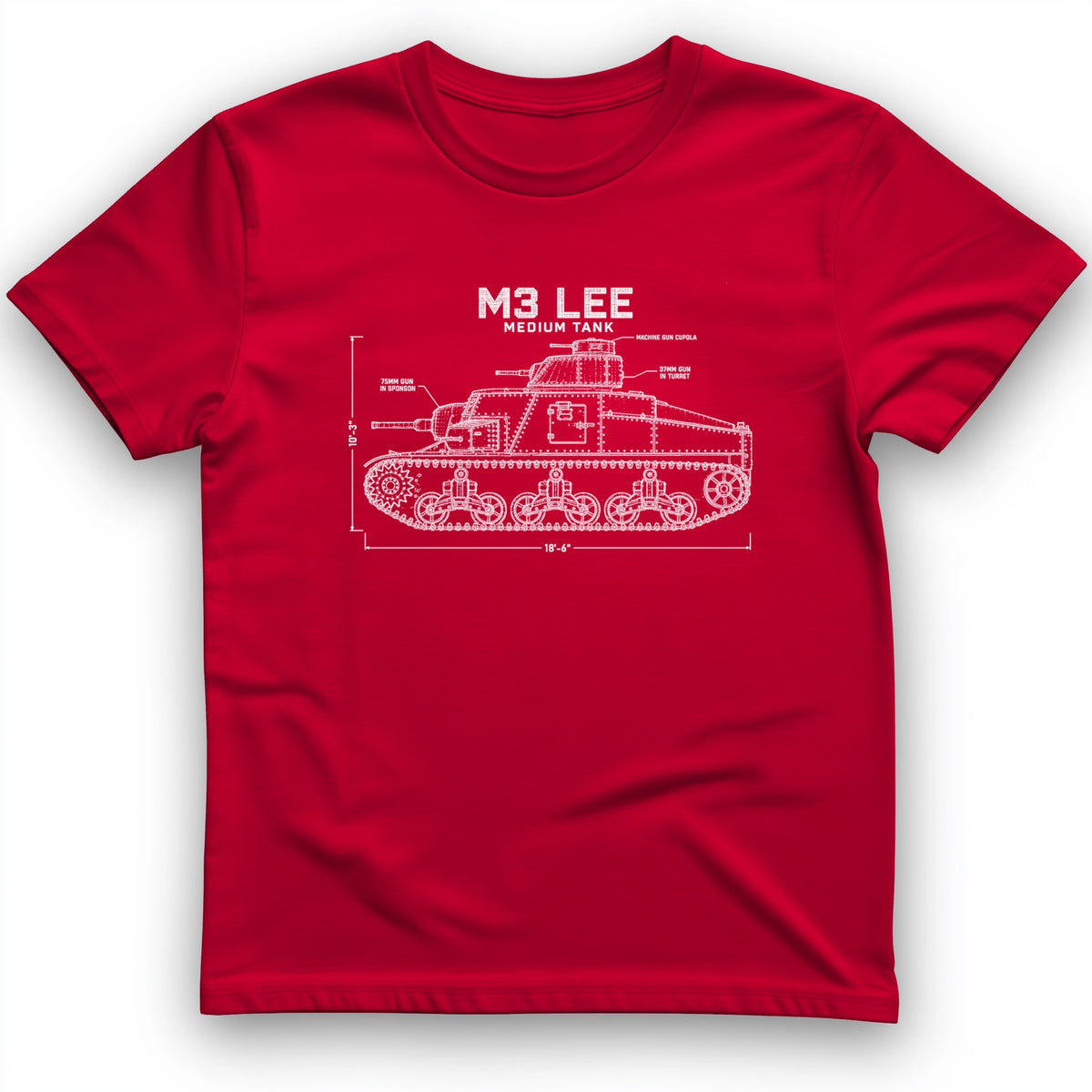 M3 Lee Blueprint T-Shirt