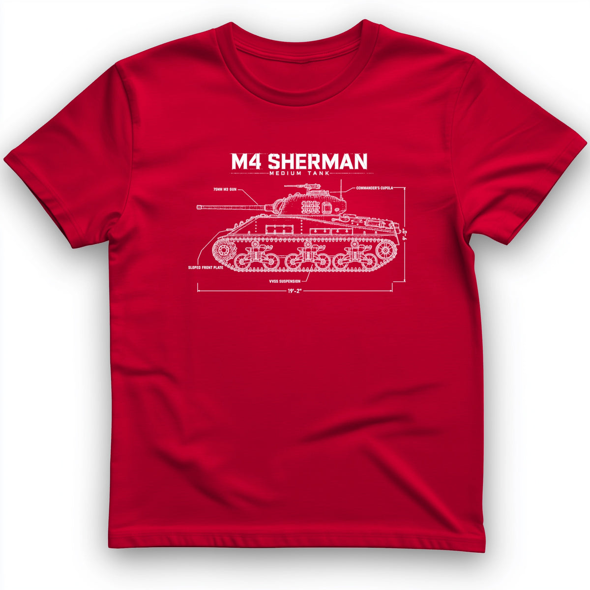 M4 Sherman Blueprint T-Shirt