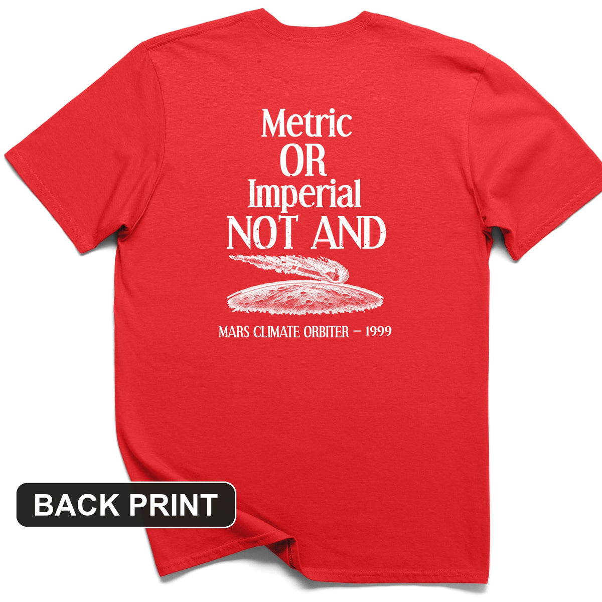 Mars Lander Back Print T-Shirt