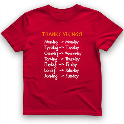 Nordic Gods Days Of The Week T-Shirt