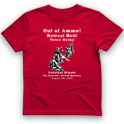 Out Of Ammo Throw Rocks T-Shirt