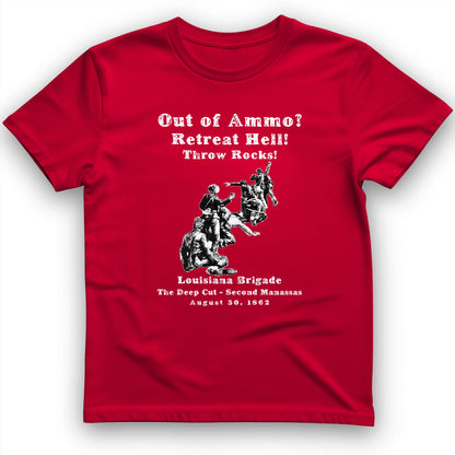 Out Of Ammo Throw Rocks T-Shirt