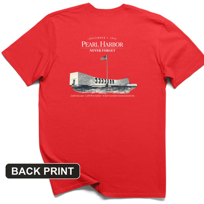 Pearl Harbor - Never Forget Back Print T-Shirt