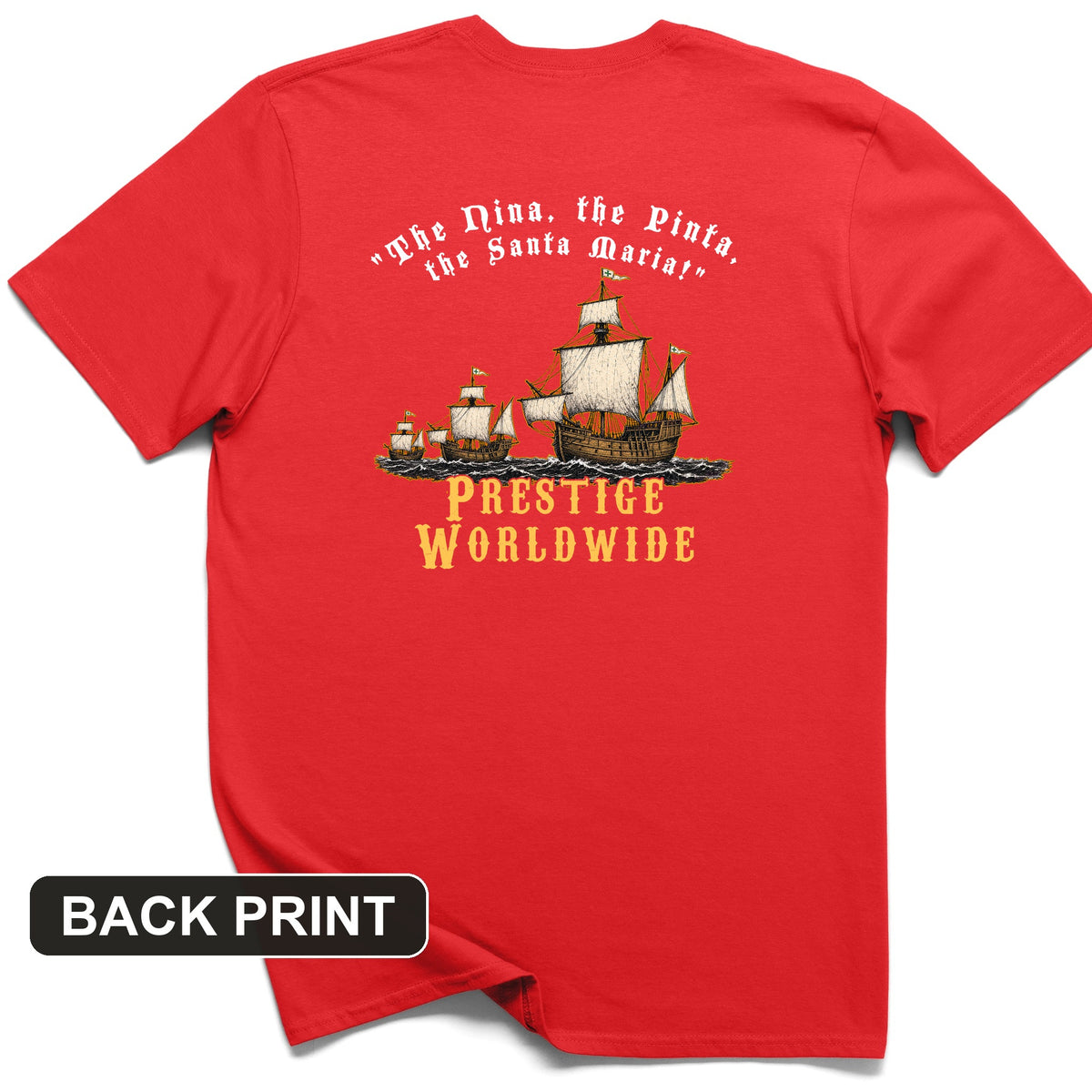 Prestige Worldwide Back Print T-Shirt
